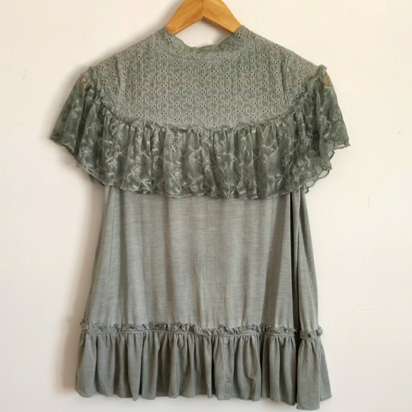 FINAL SALE 🆕🌿POL BOHO LACE TOP🌿 - Picture 5 of 7